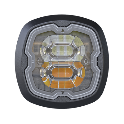 Estrobo Oculto, 6 LED, Claro, SAE Clase I, Empotrable, Lente Transparente