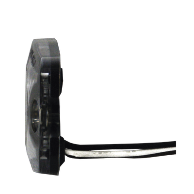 Luz Auxiliar de 3 LED, ámbar, SAE Clase I, Lente transparente