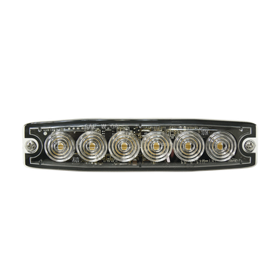 Luz Auxiliar de 6 LED, ámbar, SAE Clase I, lente transparente