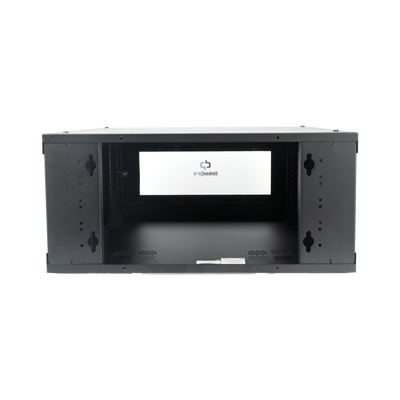 Gabinete de Pared con Puerta de Cristal Templado, 635mm de Profundidad, 4U Rack de 19'', Acero Reforzado