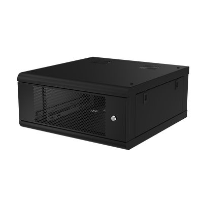 Gabinete de Pared con Puerta Perforada, 635mm de Profundidad, 4U Rack de 19 in, Acero Reforzado