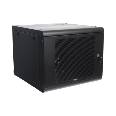 Gabinete de Pared con Puerta Perforada, 635mm de Profundidad, 9U Rack de 19 in, Acero Reforzado