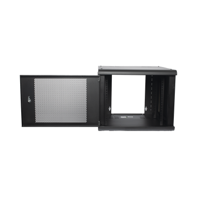 Gabinete de Pared con Puerta Perforada, 635mm de Profundidad, 9U Rack de 19 in, Acero Reforzado