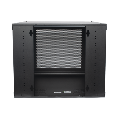 Gabinete de Pared con Puerta Perforada, 635mm de Profundidad, 9U Rack de 19 in, Acero Reforzado