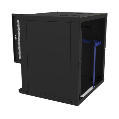 Gabinete de Pared Fijo, Puerta Perforada, Rack 19in,  de 12 Unidades de Rack