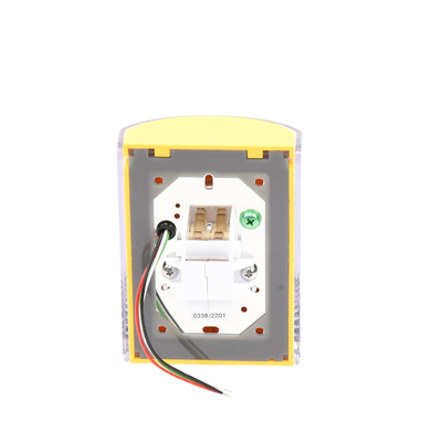 Botón de Apagado de Emergencia, Texto en Español, Tapa Protectora de Policarbonato Súper Resistente, Restablecimiento con Llave