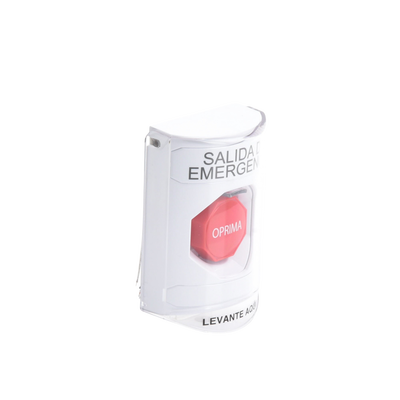 Botón Multipropósito, Texto Salida De Emergencia, Llave para Restablecer, Bocina Integrada De Alarma, Tapa De Policarbonato, 2 Relevadores forma C, Interior