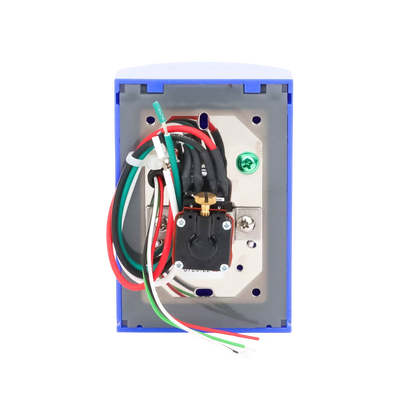 Botón De Salida De Emergencia Con Bocina De Advertencia Integrada, Interior/Exterior, Texto En Ingles, Tapa Protectora De Policarbonato Súper Resistente, Neumático