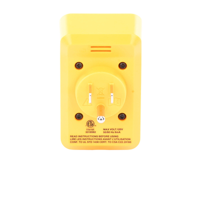 Probador de Tomacorriente Eléctrico Estándar o GFCI con Señal Acústica, Con LEDs de Alto Brillo y Gráfico Incluido Para Verificar Rápida y Fácilmente el Cableado