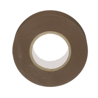 Cinta Eléctrica STRONGHOLD para Aislar, de PVC, Uso General Reparación y Mantenimiento, Grosor de 0.18mm (7 mil), Ancho de 19mm, y 20.12m de Largo, Color Café