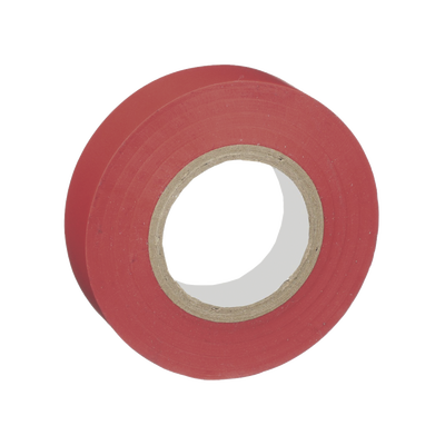 Cinta Eléctrica STRONGHOLD para Aislar, de PVC, Uso General Reparación y Mantenimiento, Grosor de 0.18mm (7 mil), Ancho de 19mm, y 20.12m de Largo, Color Rojo
