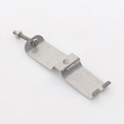 Sujetador de doble click para cable coaxial de 1 1/4"  paquete de 10 piezas.