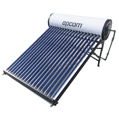 Bóiler Solar de 180L, Baja Presión con 18 Tubos de Vacío de Mayor Resistencia y Termotanque Inoxidable de Grado Alimenticio 180 L Resistentes a Granizo de Hasta 25 mm/ l, Incluye Anodo de Magnesio