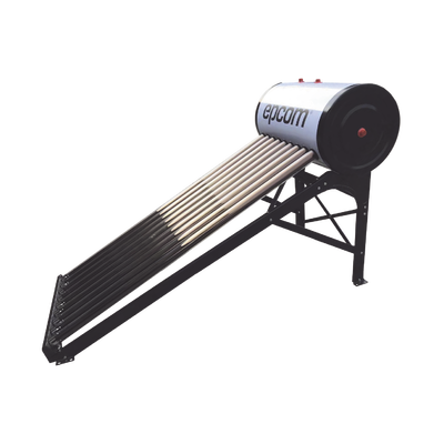 Bóiler Solar de 90L, Baja Presión con 9 Tubos de Vacío de Mayor Resistencia y Termotanque Inoxidable de Grado Alimenticio, Resistentes a Granizo de Hasta 25 mm/ l , Incluye Anodo de Magnesio