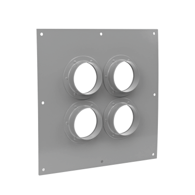 Placa Pasamuros Con Capacidad de 4 Botas de 4"