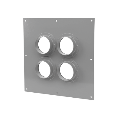 Placa Pasamuros Con Capacidad de 4 Botas de 4"