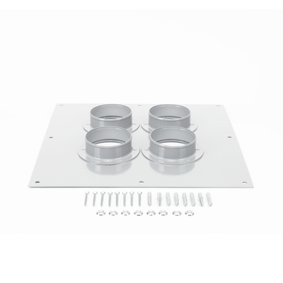 Placa Pasamuros Con Capacidad de 4 Botas de 4"