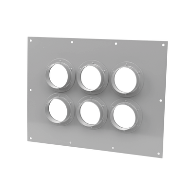 Placa Pasamuro Con Capacidad de 6 Botas de 4"