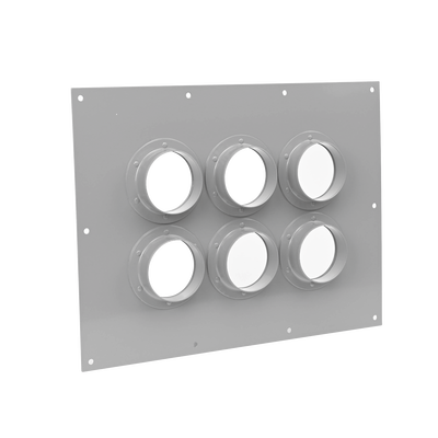 Placa Pasamuro Con Capacidad de 6 Botas de 4"