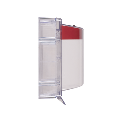 Cubierta Protectora Serie Stopper II® De Policarbonato, Con Bocina, Espaciador Transparente, Etiqueta en Español