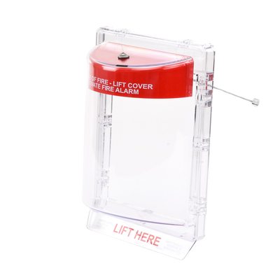 Cubierta Protectora Serie Stopper II® De Policarbonato Super Resistente, Montaje Empotrado, Texto En Inglés, Sin Bocina