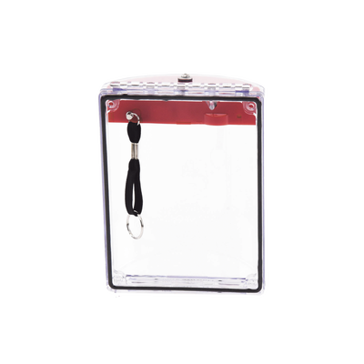 Cubierta Universal Transparente con Espaciador, Texto de Incendio en Español