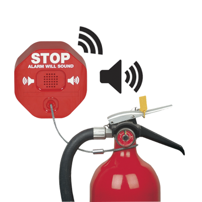Alarma De Extintor Theft Stopper® Inalámbrica, Previene Robo y Mal Uso Del Extintor