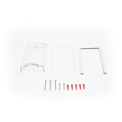 Cubierta De Policarbonato Serie Bopper Stopper®, Para Lectora, Sin Llave, Transparente, Texto En Inglés