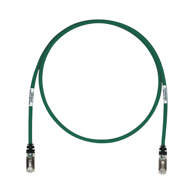Patch Cord Cat6A, Blindado S/FTP, CM/LS0H, 10ft, Color Verde