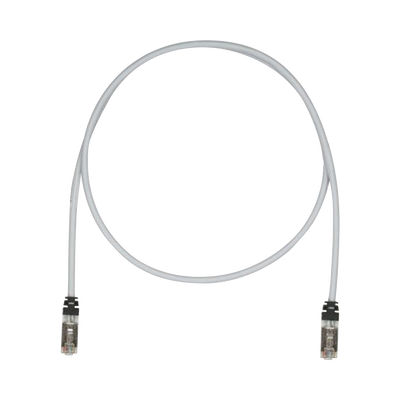 Patch Cord Cat6A, Blindado S/FTP, CM/LS0H, 15ft, Color Gris