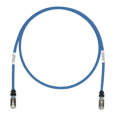 Patch Cord Cat6A, Blindado S/FTP, CM/LS0H, 2 m., Color Azul