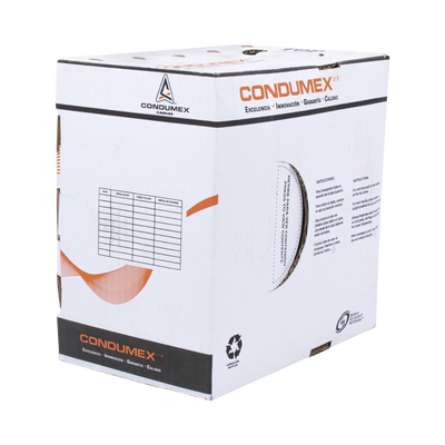Bobina de 305 Metros / Cable de Cobre / 4 x 22 AWG / Tipo Alarmas UL / Para Interior / Color Blanco / Para Aplicaciones de Alarmas de Intrusión / interfonos / TV Porteros / y Multi-Propósito/  Hecho en México