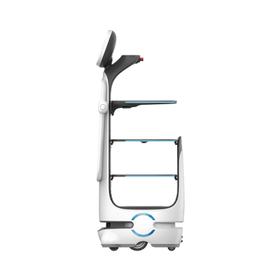Robot Autonomo para Servicio de Meseros Ubicado por SLAM (Laser) / Mejora el Servicio al Cliente / Soporta 10 Kgs por Charola / Ideal para Restaurantes, Cafeterias, Hospitales, Salones de Eventos, Etc...