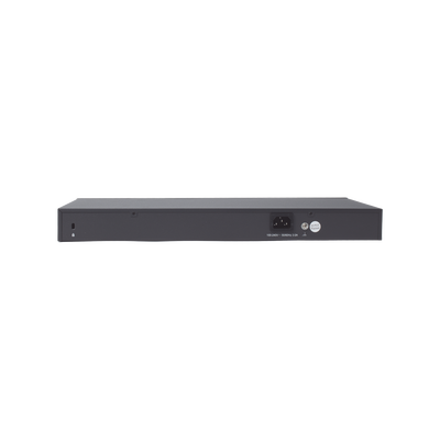 Smart Switch PoE+ administrable Capa 2, 24 puertos 10/100 Mbps, 4 puertos 10/100/1000 Mbps + 2 puertos SFP combo, 192 W