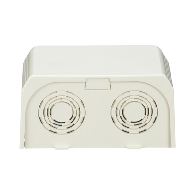 Conexión de tubería a canaleta T45, Salidas de 1/2", 3/4", 1" y 1 1/4", material ABS, Color Blanco Mate