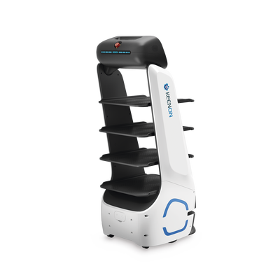 Robot Autonomo para Servicio de Meseros Ubicado por SLAM (Laser) / Mejora el Servicio al Cliente / Soporta 10 Kgs por Charola / Ideal para Restaurantes, Cafeterias, Hospitales, Salones de Eventos, Etc...