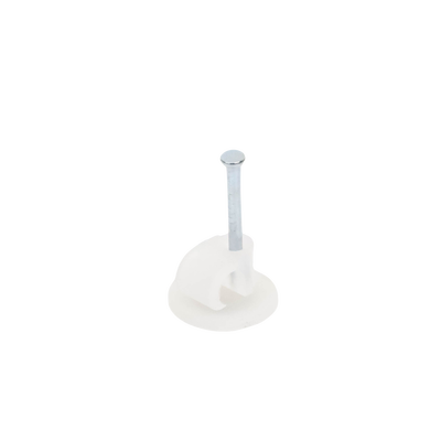 Grapa para cable redondo de 7mm color transparente (100pzs) (3103-00100)