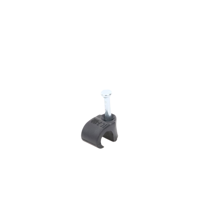 Grapa reforzada para cable redondo de 7mm color negro (100pzs) (3103-00300)