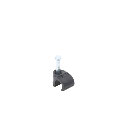 Grapa reforzada para cable redondo de 7mm color negro (100pzs) (3103-00300)