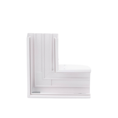 Sección en "L" color blanco de PVC auto extinguible,  para canaleta TEK100 (5576-12100)