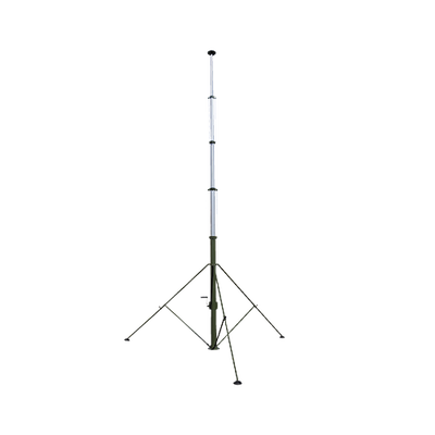 Mástil Telescópico Retraible Manual de 9 metros con Accesorios. Incluye Tripie.