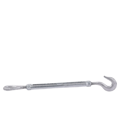 Tensor de 3/8" x 6" Acero Forjado OJO-GANCHO Galv. Inmersión en Caliente (Carga Max. 1000 lbs).