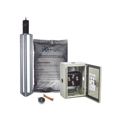 Electrodo para corriente máxima de70 Amp. de Acero Inoxidable con Filtro y Compuesto H2Ohm.
