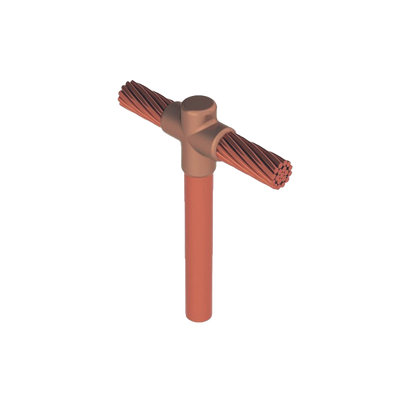 Molde para soldadura exotermica Tipo T, Tope de varilla 5/8 in. a Cable de Paso 2/0 AWG.