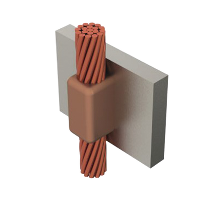 Molde para soldadura exotérmica cable de paso vertical cal.4/0 a Placa Vertical.