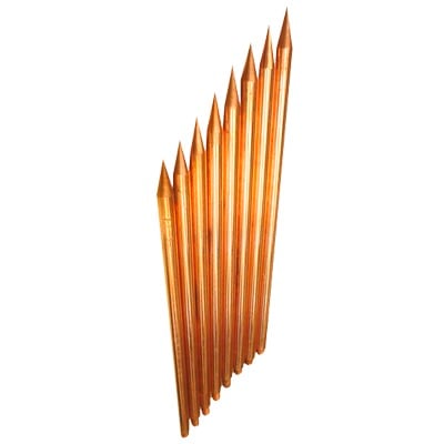 Varilla de Acero con Recubrimiento de Cobre Diámetro 5/8", 3m de Largo con Protocolo.
