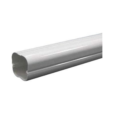 Kit de Canaletas Para la Organización de Tuberías y Cables Eléctricos en Instalaciones de Aire Acondicionado, Uso en Interiores y Exteriores, PVC Rígido, Ideal Para Minisplit, Contenido de Kit (11 Piezas), (3000-00000)