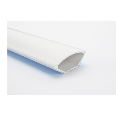 El Kit de Canaleta 90° Con División Ideal Para Organizar y Ocultar cables en esquinas o en instalaciones con ángulos de 90°., Con Cinta Adhesiva Para una Instalación Más Rápida, (5601-01250)