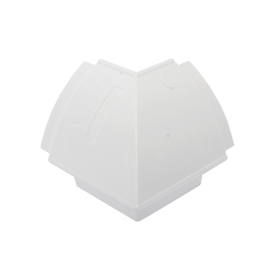 El Kit de Canaleta 90° Sin División Ideal Para Organizar y Ocultar cables en esquinas o en instalaciones con ángulos de 90°., Con Cinta Adhesiva Para una Instalación Más Rápida, (5601-01260)