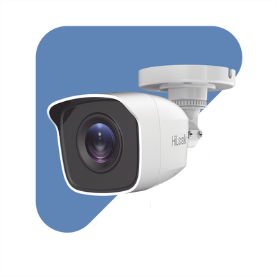 Bala TURBOHD 2 Megapíxeles (1080p) / Gran Angular 103° / Lente 2.8 mm / IR EXIR Inteligente 20 mts / Exterior IP66 / dWDR / TVI-AHD-CVI-CVBS